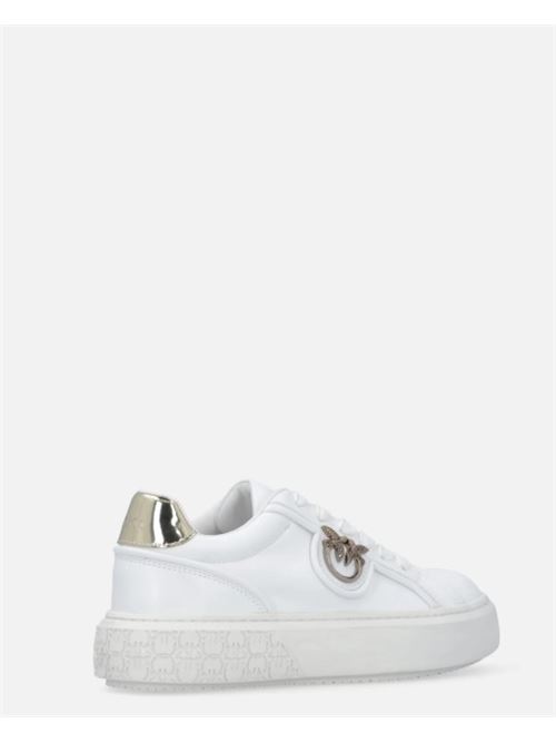 Sneakers in pelle con logo Love Birds Pinko | SS0041P087Z1B.WHITE